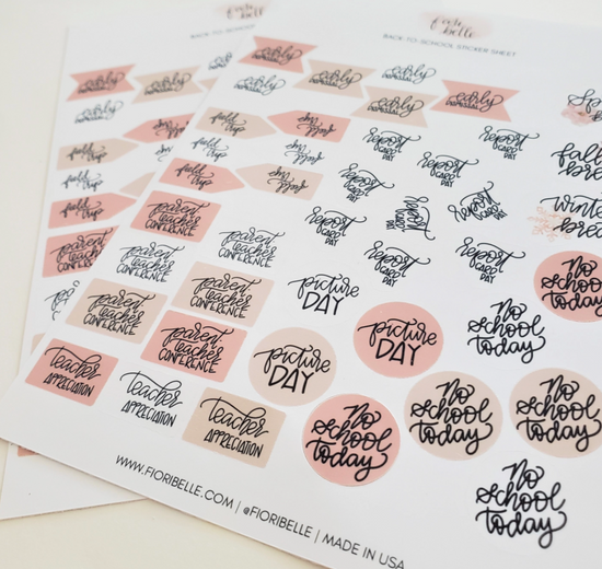 Load image into Gallery viewer, Back-to-School Planner Sticker Sheet
