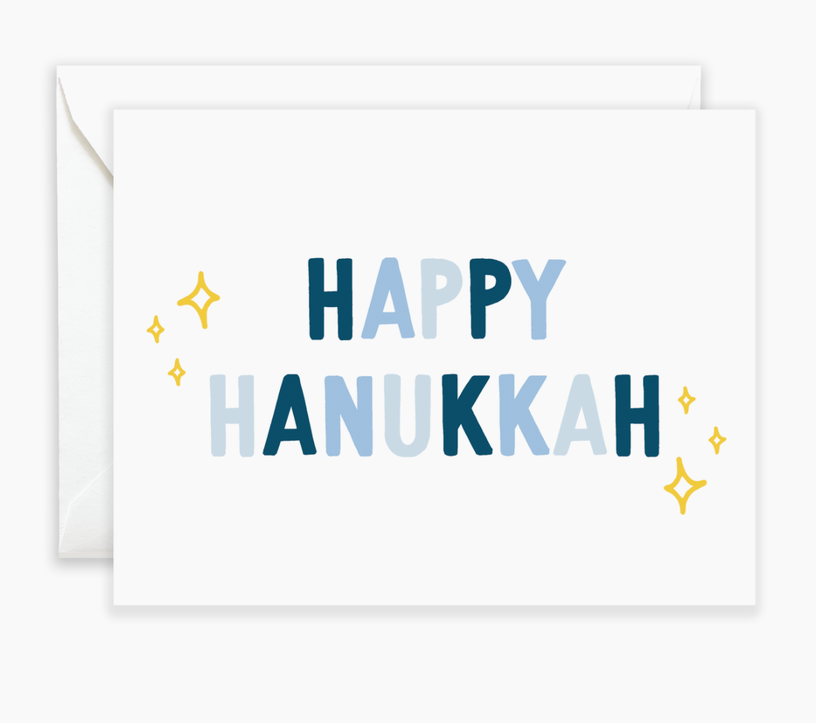 Happy Hanukkah Sparkle Greeting Card