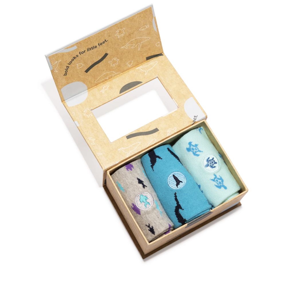 Kids socks that protect oceans