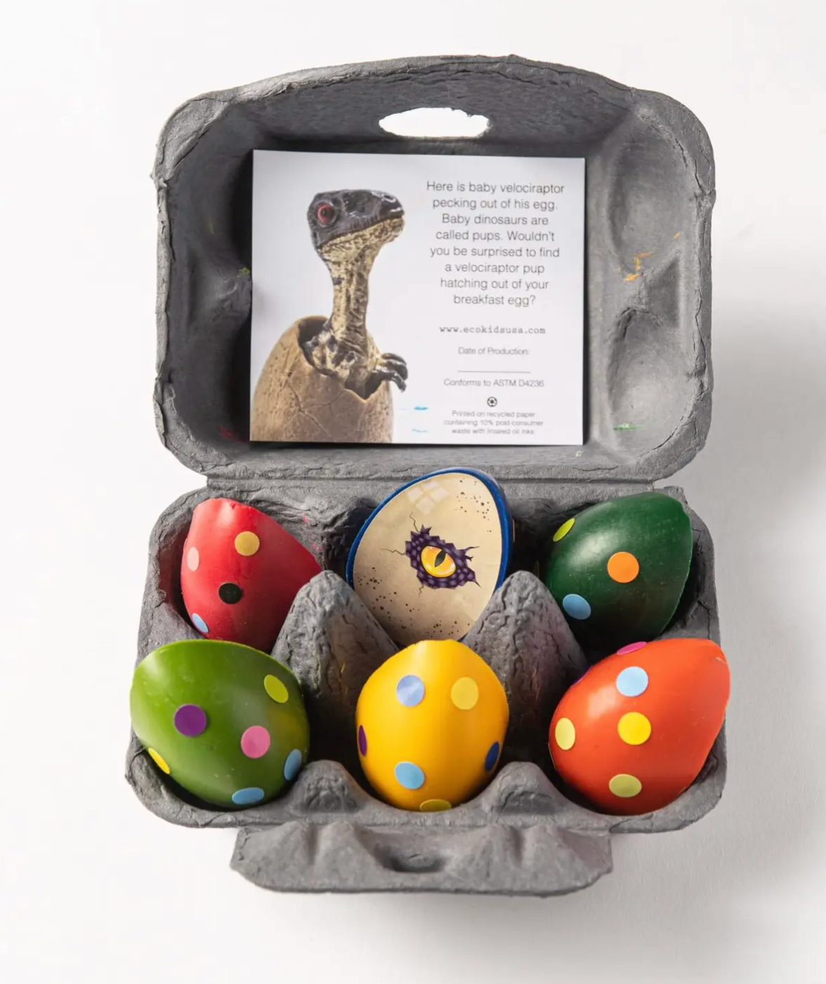 Load image into Gallery viewer, Dinosaur Eggs Beeswax Crayons

