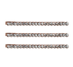 Rhinestones Metal Bobby Pins - Rose Gold