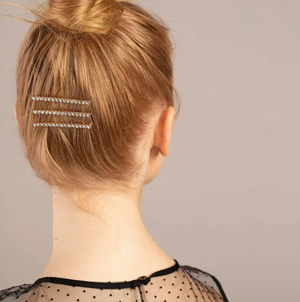 Rhinestones Metal Bobby Pins - Rose Gold
