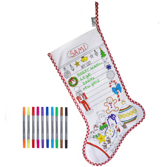 Color-In Festive Stocking