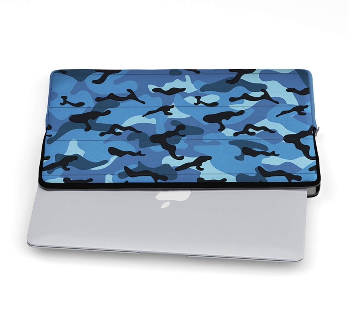 Blue Camo Puffer Laptop Sleeve