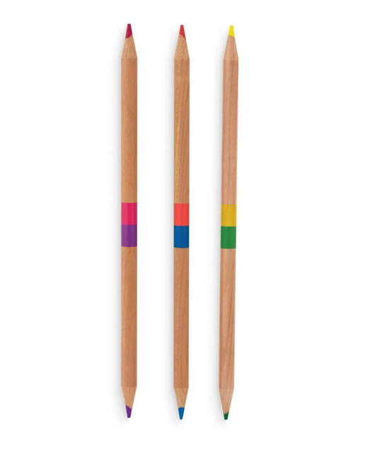 Load image into Gallery viewer, 2 of a Kind Double Ended Colored Pencils
