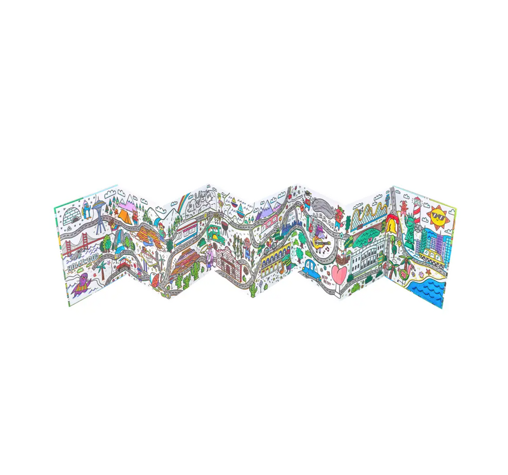 Picturesque Panorama Coloring Book - USA Road Trippin'