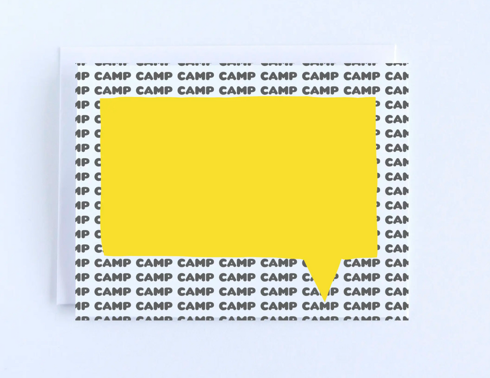 Blank Camp Cards: Speech Bubble - Boxed Set of 10