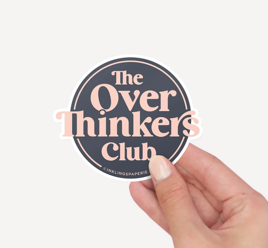 Load image into Gallery viewer, Overthinkers Club - Vinyl Sticker
