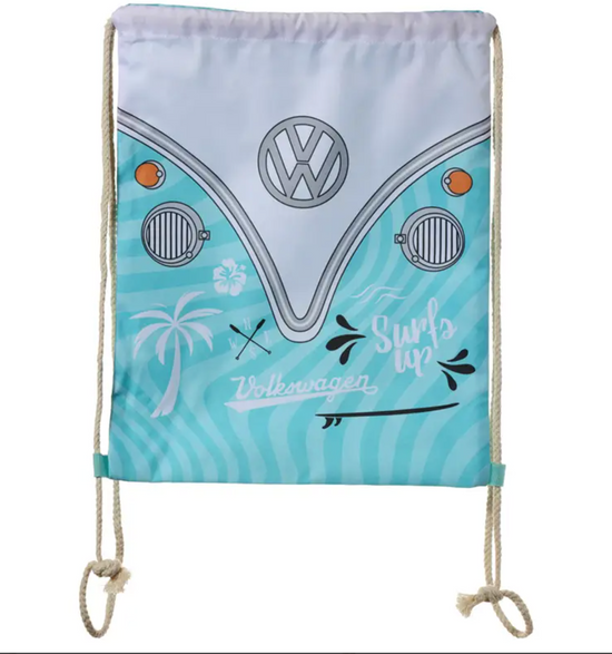 Load image into Gallery viewer, Volkswagen Camper Bus Surf Adventure Drawstring Bag
