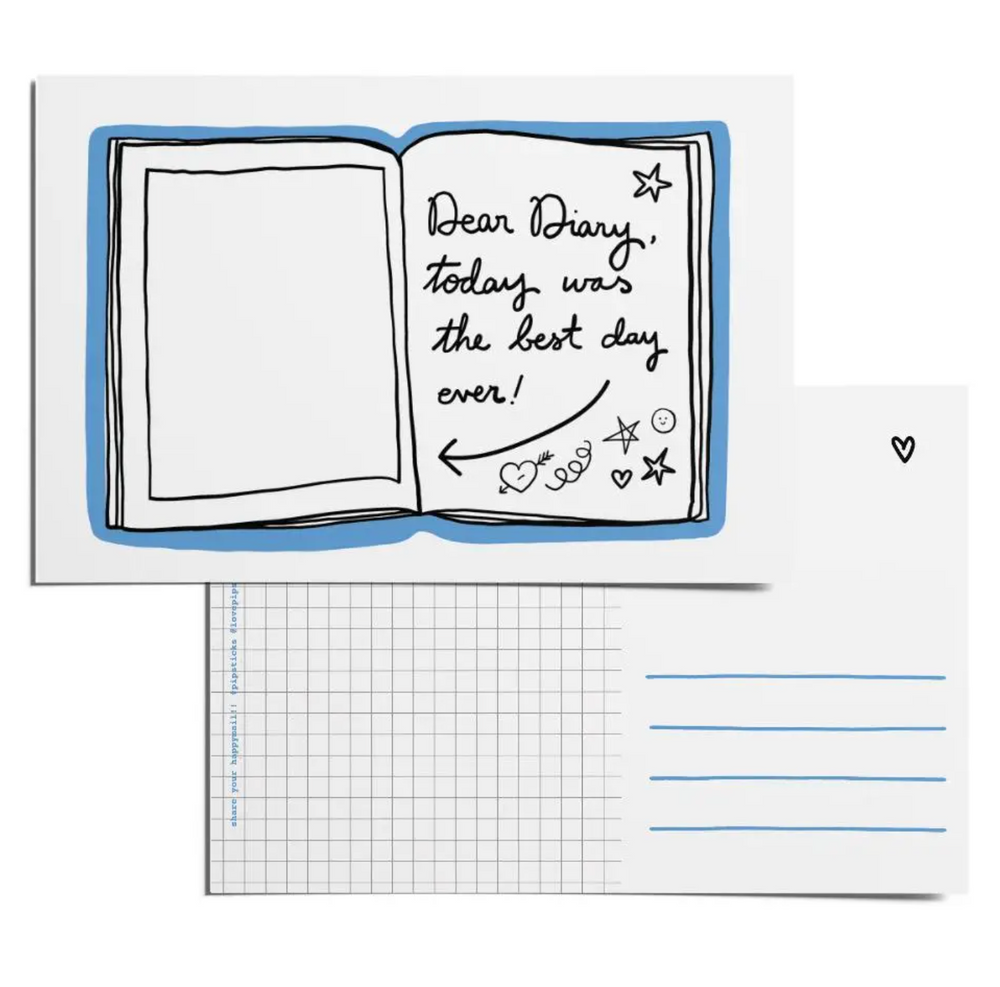 Color-in Diary Postcard Pack
