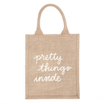Reusable Gift Bag Tote - Pretty Things Inside