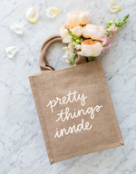 Reusable Gift Bag Tote - Pretty Things Inside