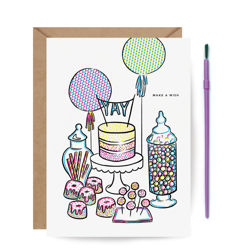 Sweet Table Paint With Water Card