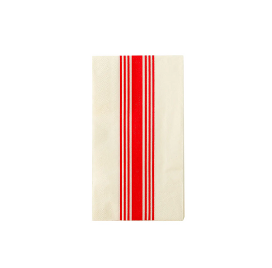 Hamptons Red Stripe Paper Guest Towel