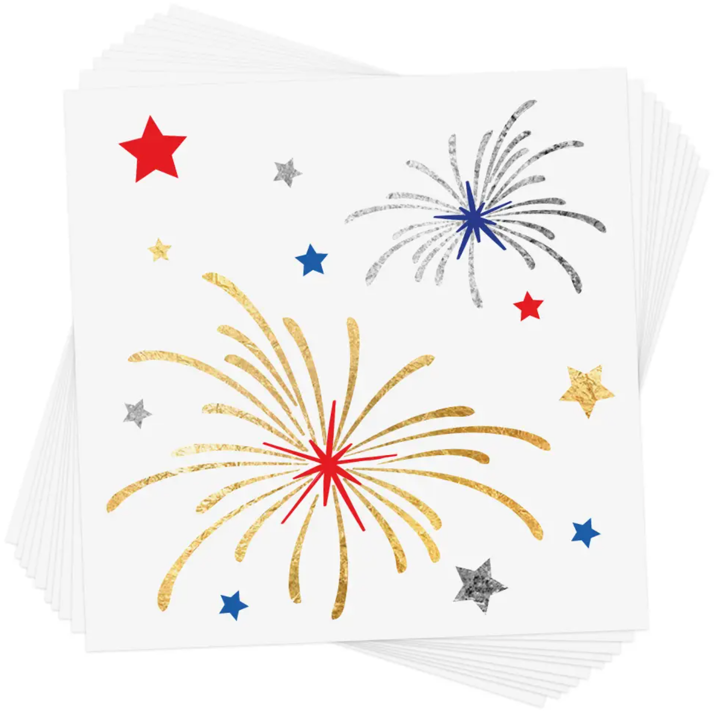 All American Fireworks Temporary Tattoo