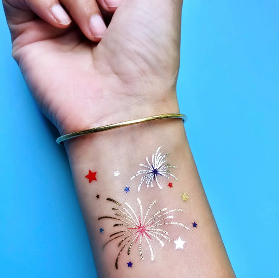 All American Fireworks Temporary Tattoo
