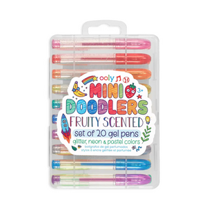 Mini Doodlers Fruity Scented Gel Pens - Set of 20