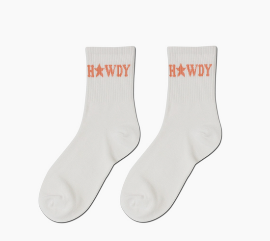 Load image into Gallery viewer, Howdy Crew Socks
