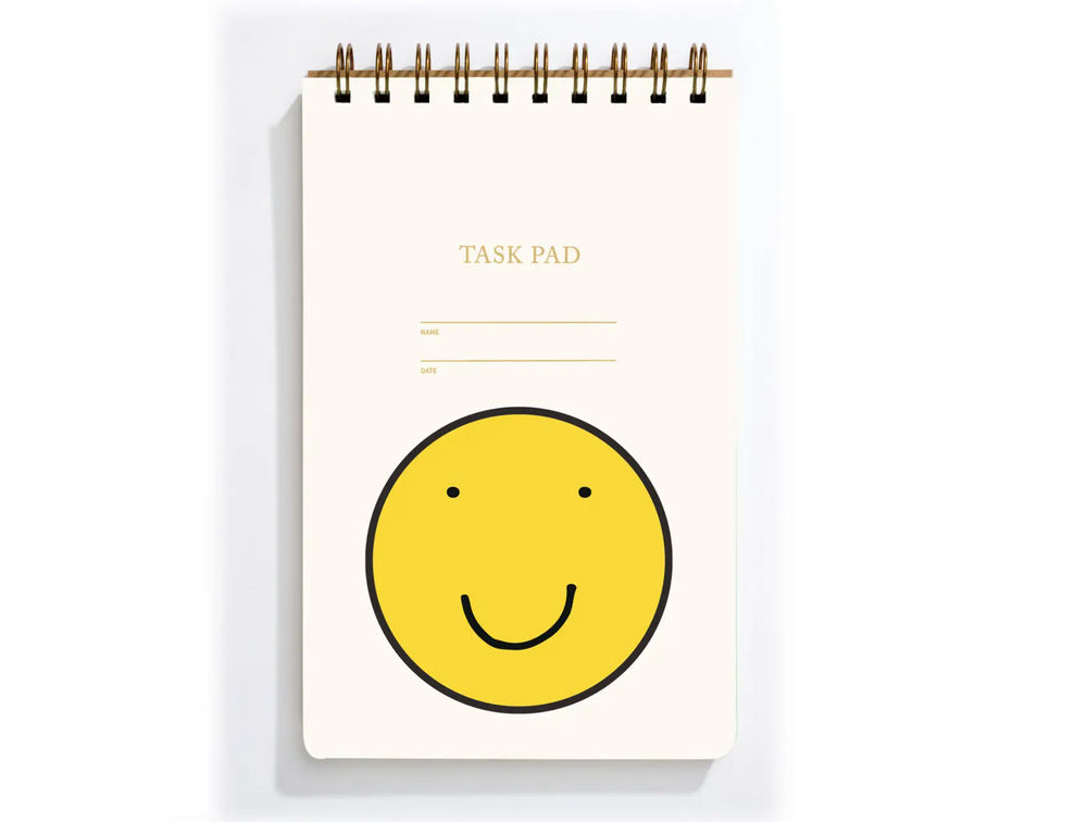 Task Pad Notebook - Smiley Face