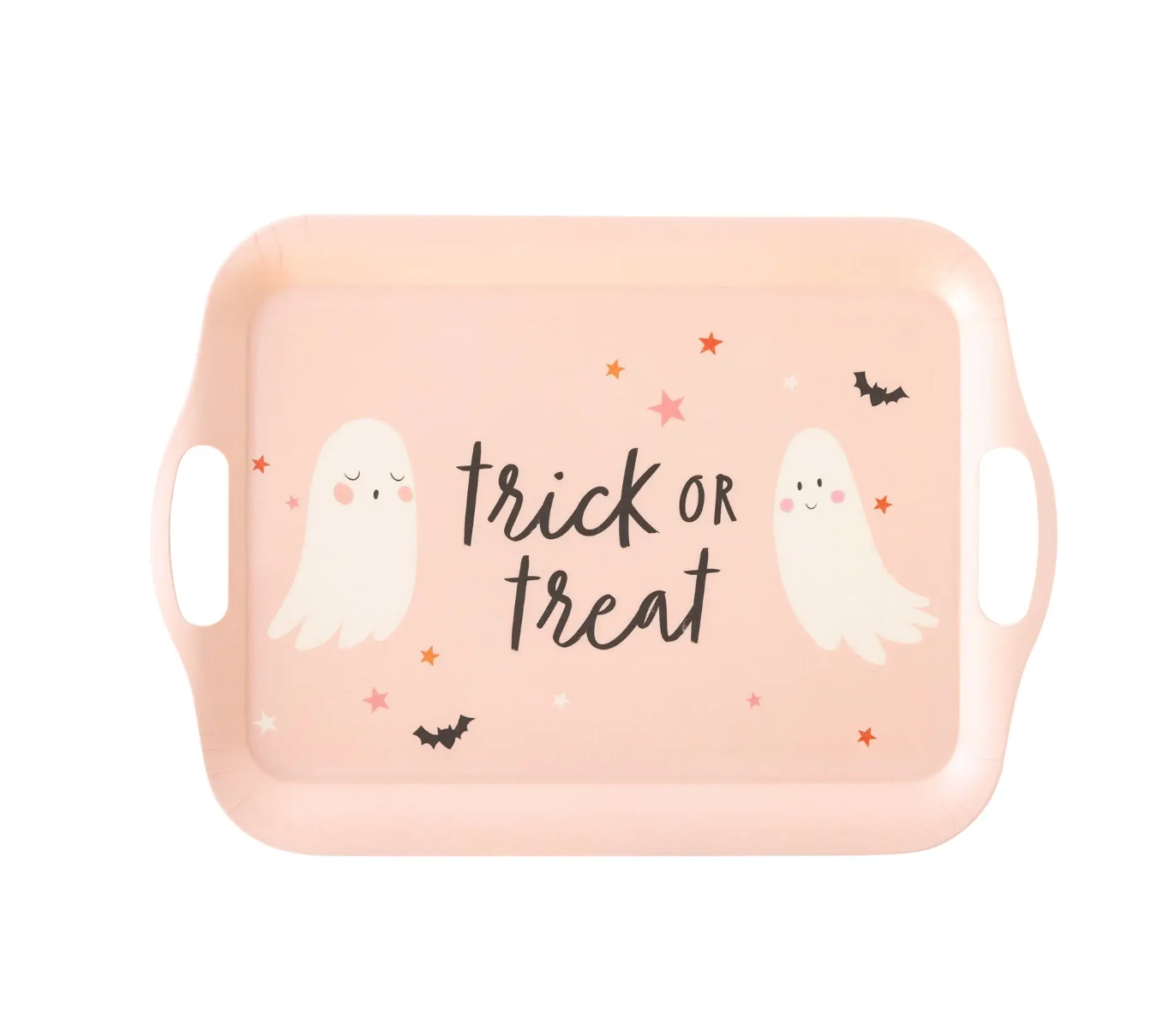 Trick or Treat Boo Bamboo Reusable Tray