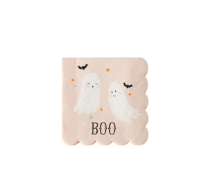 Boo Ghosts Paper Cocktail Napkin