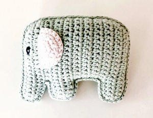 
            
                Load image into Gallery viewer, Organic Elephant Rattle - Teal
            
        