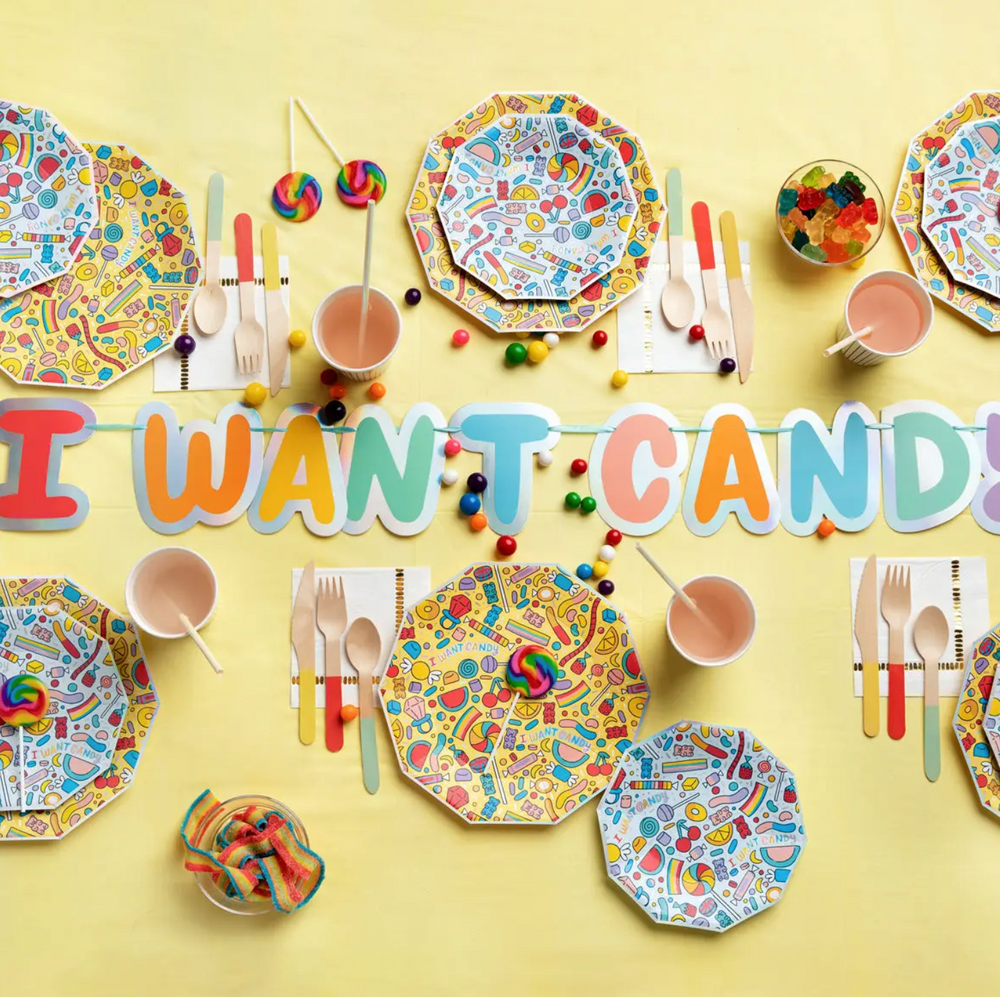 I Want Candy Large Plates