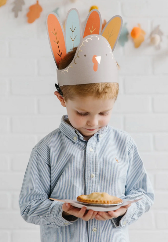 Harvest/Thanksgiving Turkey Hats 8ct