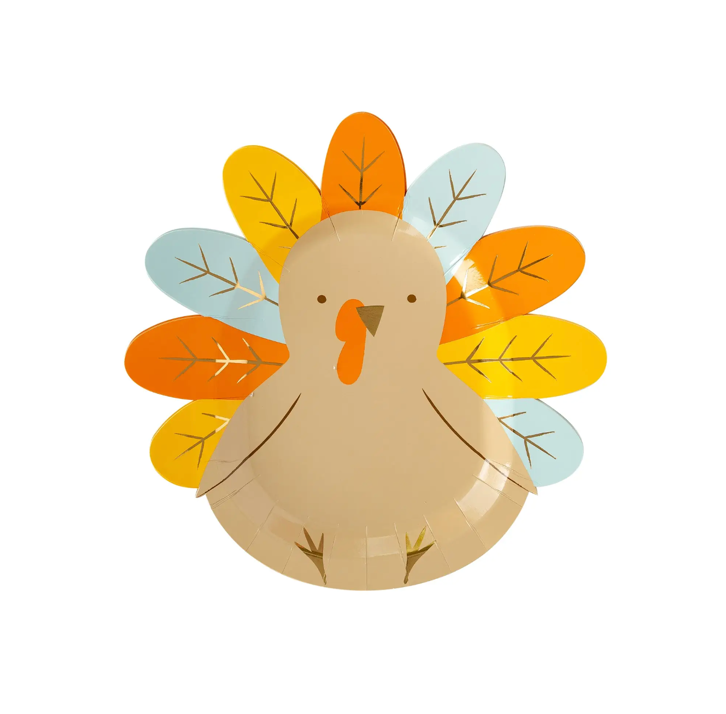 Harvest Turkey Shaped Plate