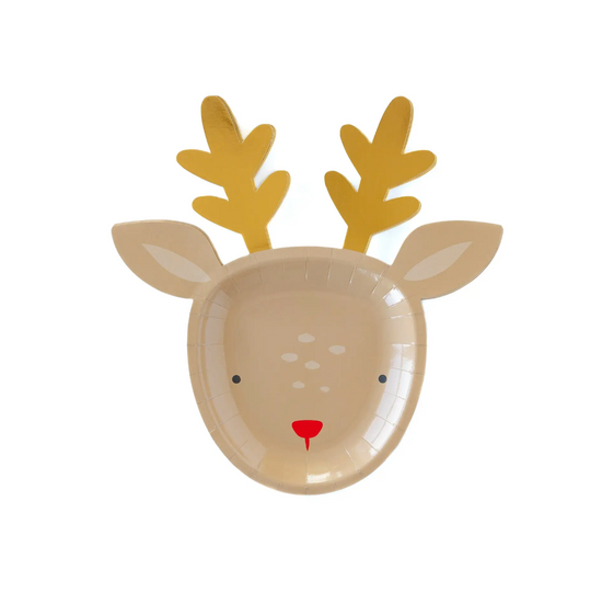 Dear Rudolph Reindeer Plate