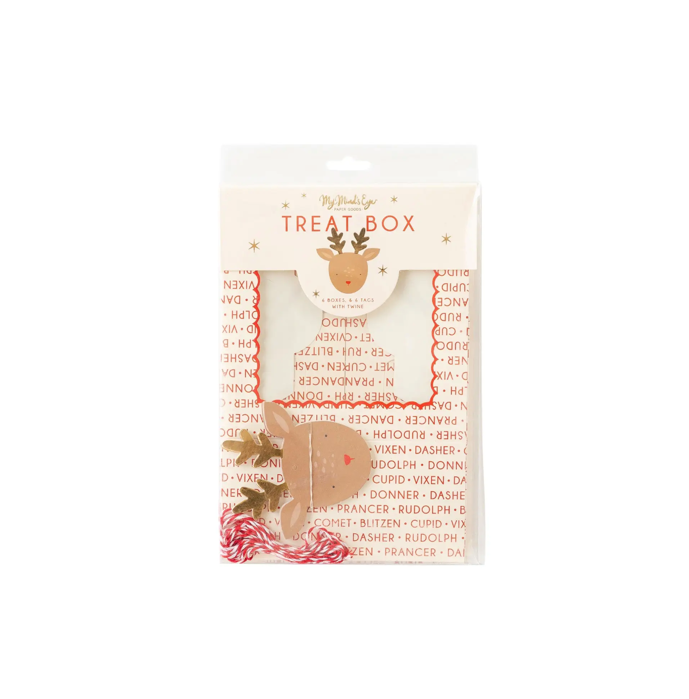 Dear Rudolph Reindeer Cookie Box