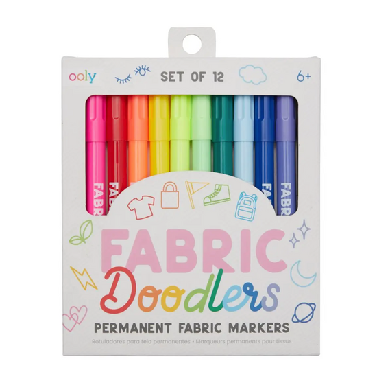 Load image into Gallery viewer, Fabric Doodlers Markers - Set of 12
