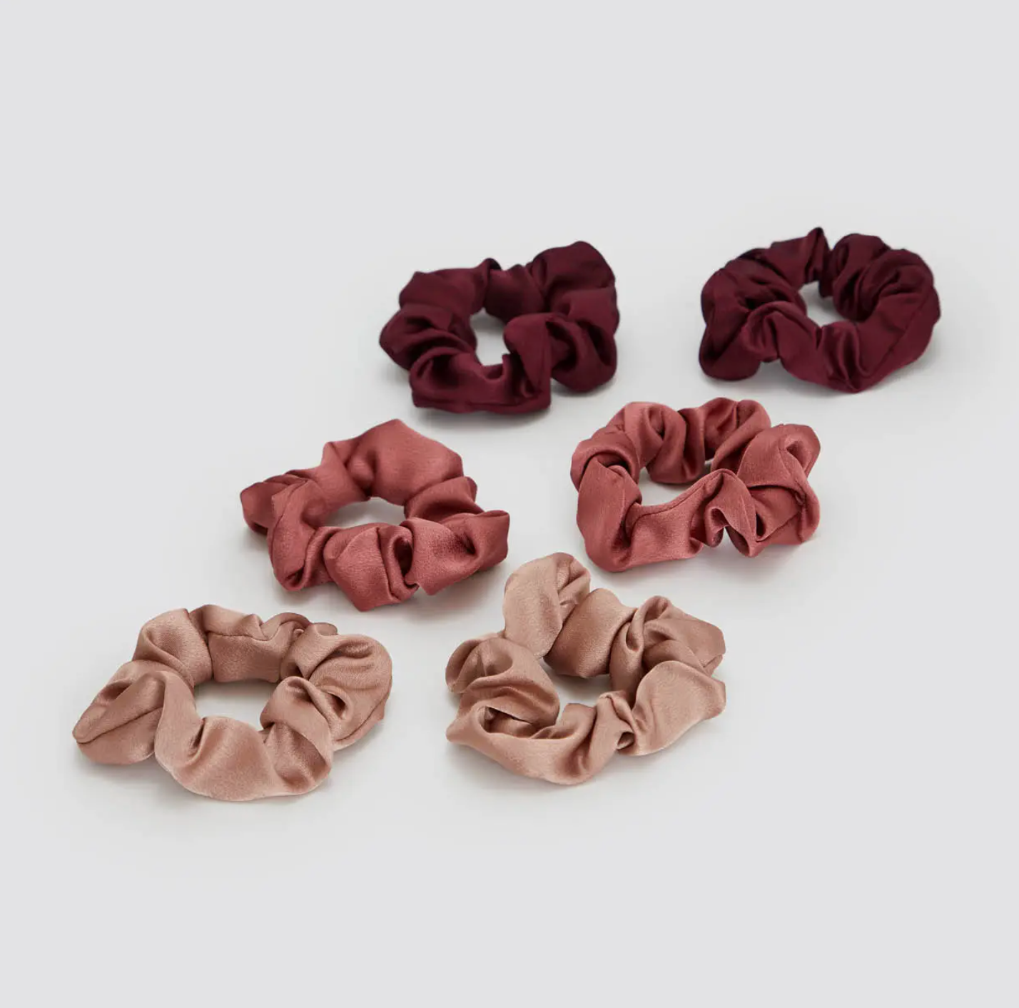 Holiday Satin Scrunchies 6pc