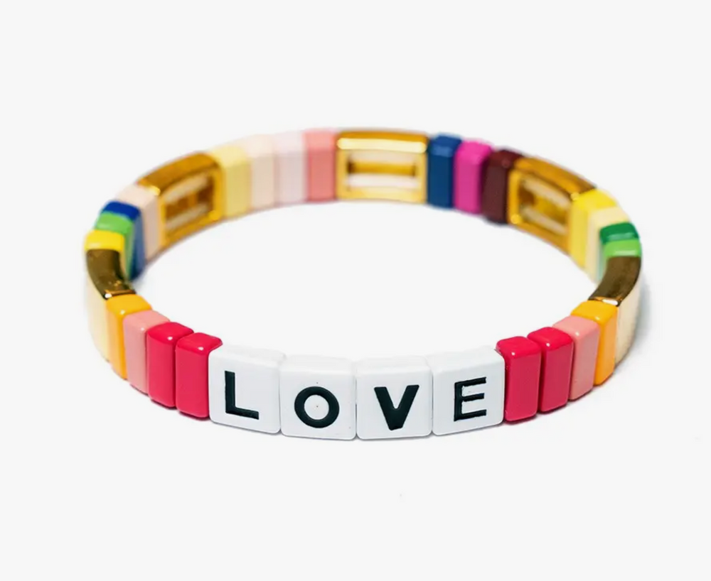 LUCKY IN LOVE Tile Bracelets