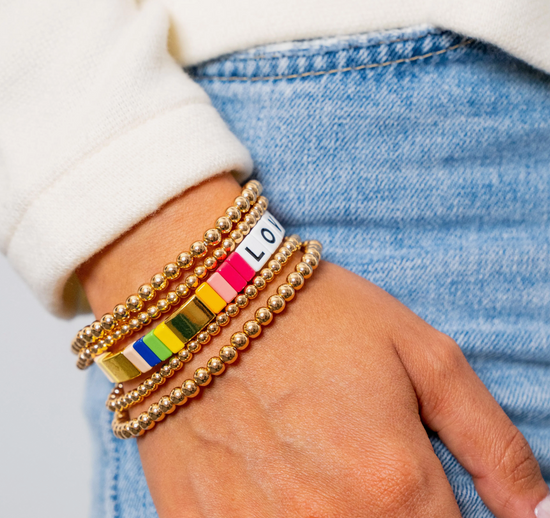 Load image into Gallery viewer, LUCKY IN LOVE Tile Bracelets
