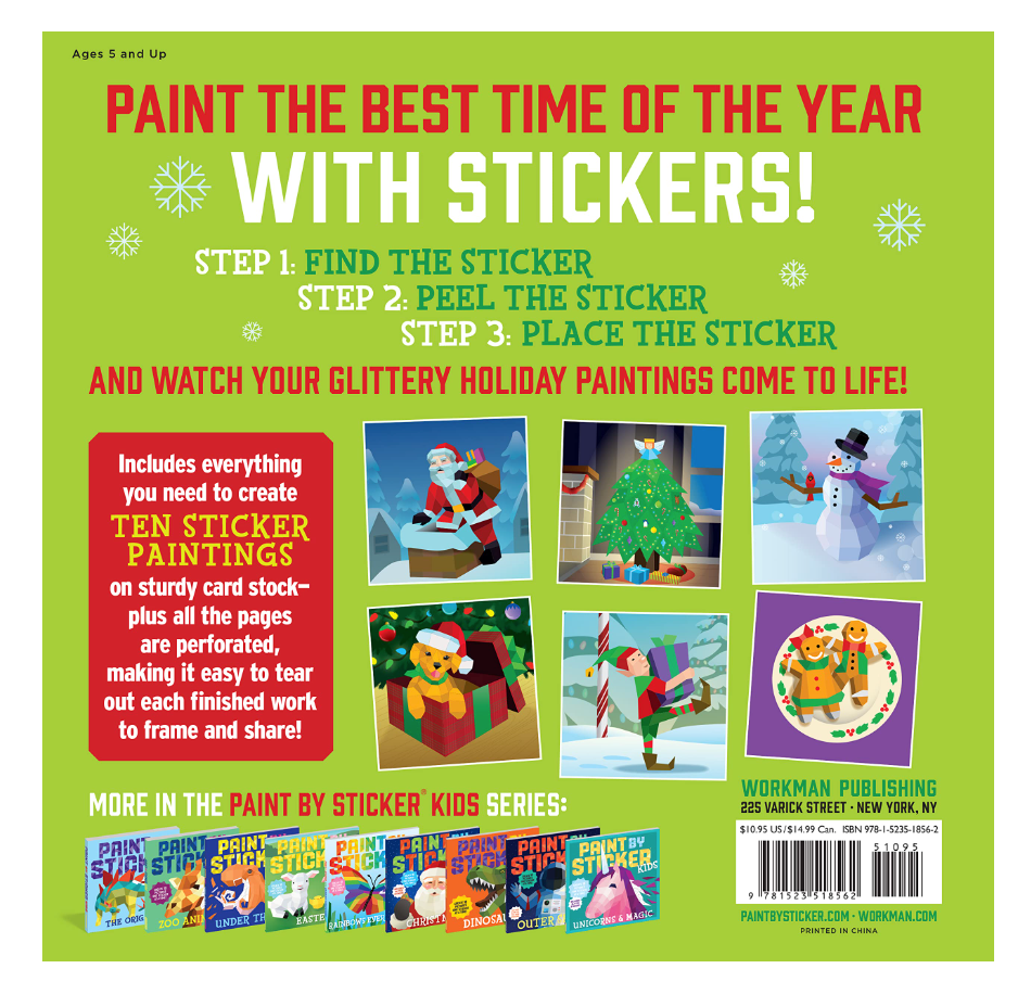 Paint by Sticker Kids: Holly Jolly Christmas