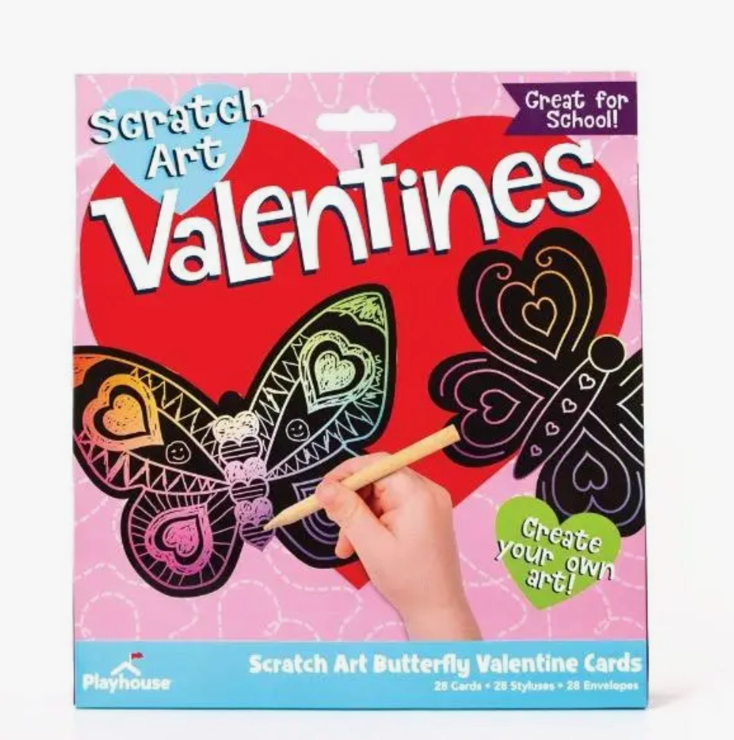 Load image into Gallery viewer, Scratch Art Butterfly Valentines
