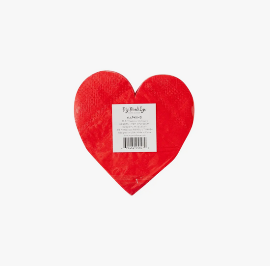 Load image into Gallery viewer, Shaped Heart Paper Napkin Set
