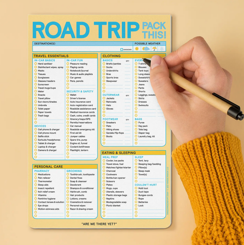 
            
                Load image into Gallery viewer, Road Trip Pad
            
        