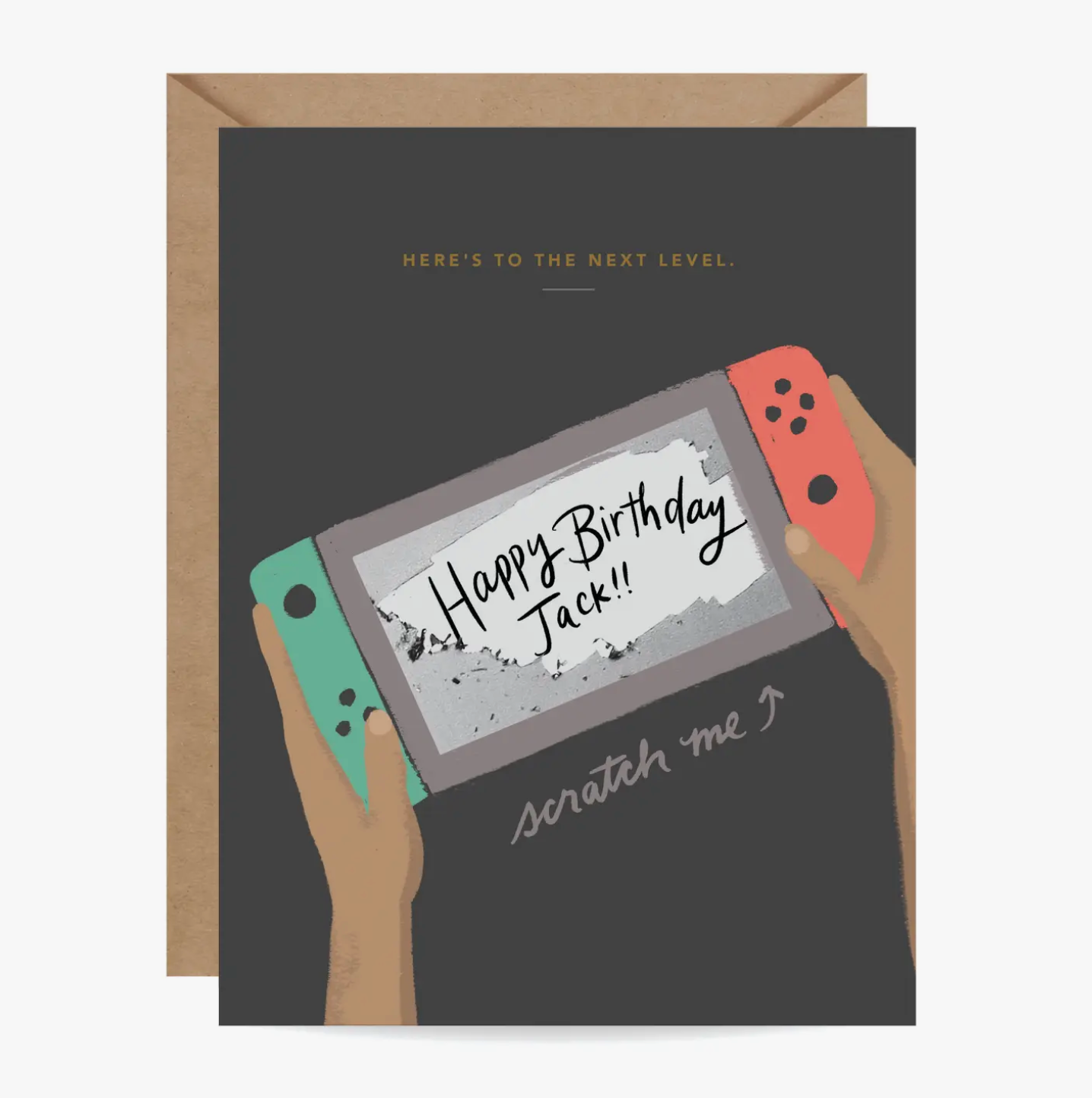 Next Level Scratch-off Birthday Card
