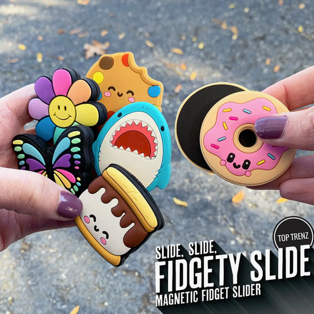 Magic Slide Fidget Fidgety Slide - Silent Magnet Fidget Slider