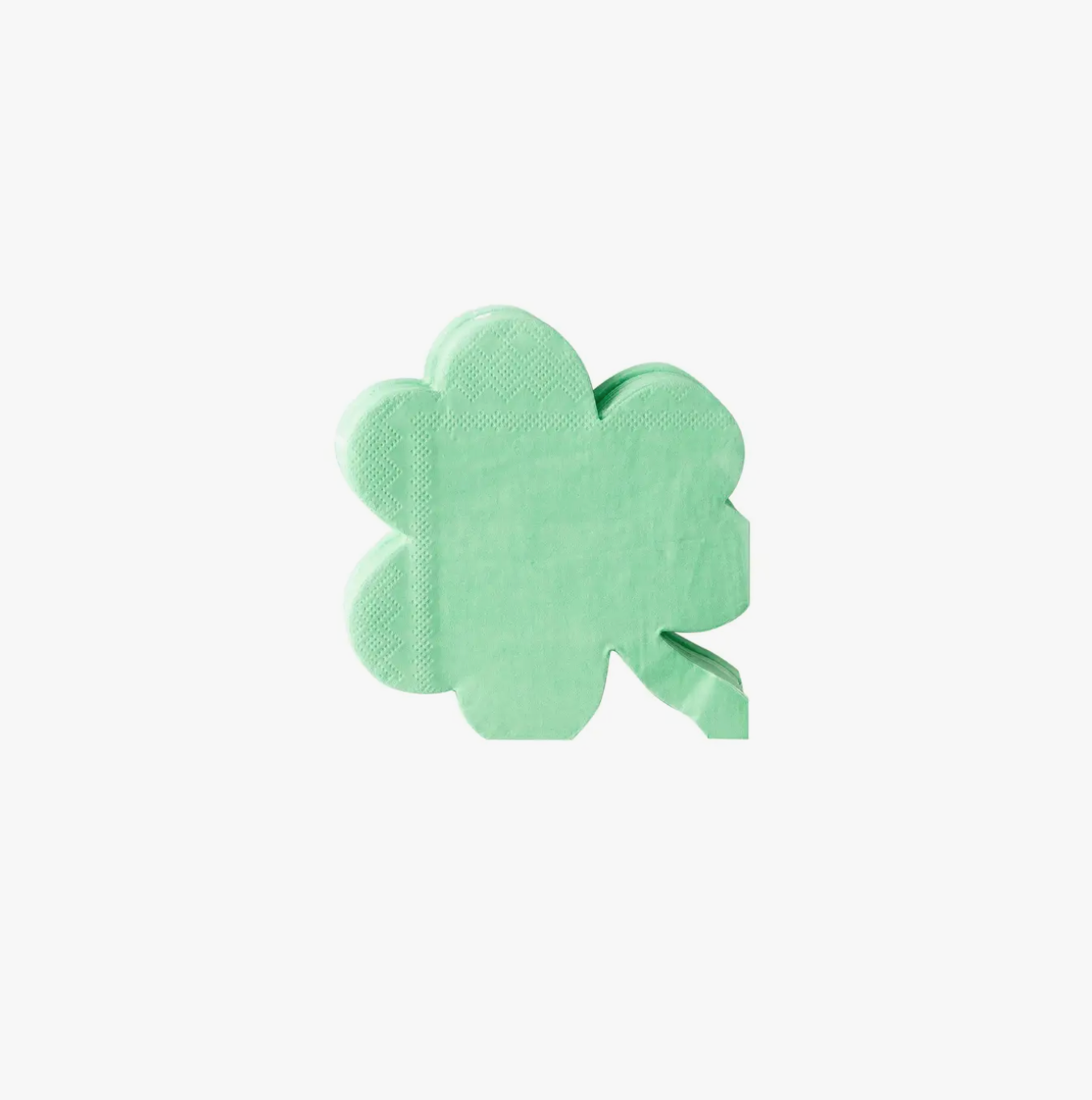 Shamrock Shaped Cocktail Napkin