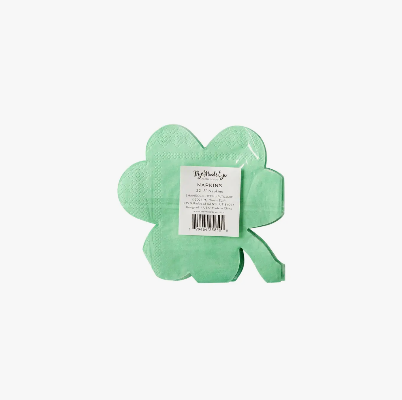 Shamrock Shaped Cocktail Napkin