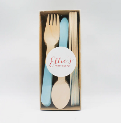 Pastel Wooden Utensils
