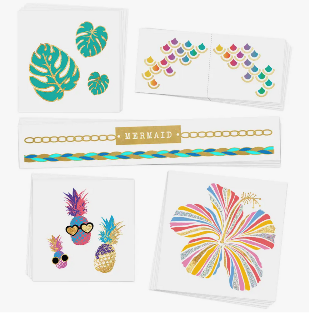 Tropical Brights Variety Set - Temporary Tattoo
