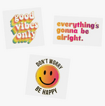 Get Happy Mini Set - Temporary Tattoo