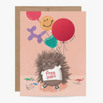 Porcupine Scratch-off Birthday Card