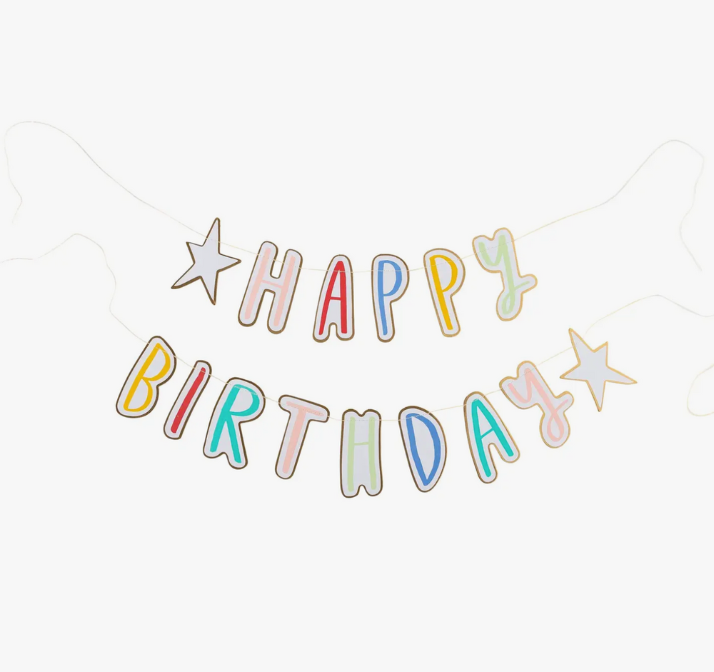 Oui Party Birthday HAPPY BIRTHDAY Banner