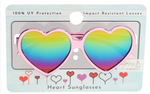 Pink Electroplated Heart Sunglasses