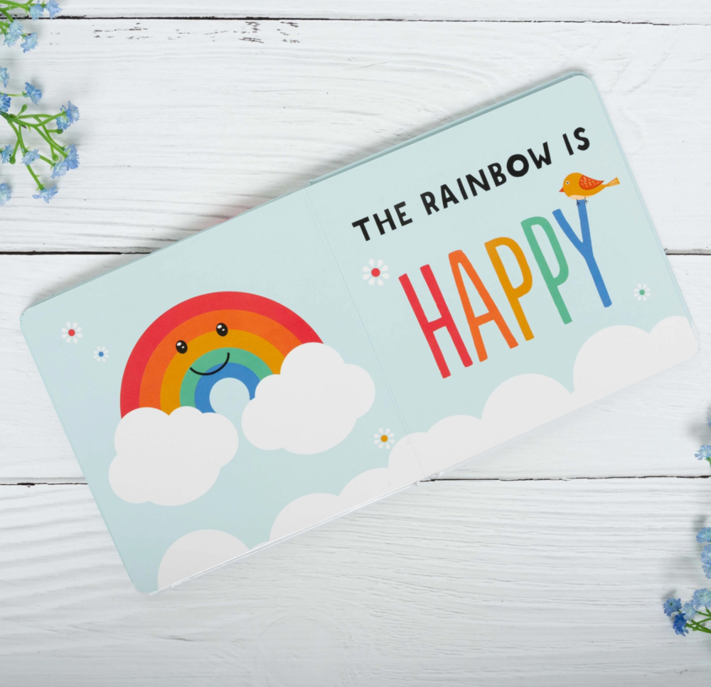 Feelings of the Rainbow Baby Board Book
